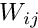 $ W_{ij} $