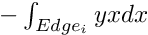 $ -\int_{Edge_{i}}yxdx $