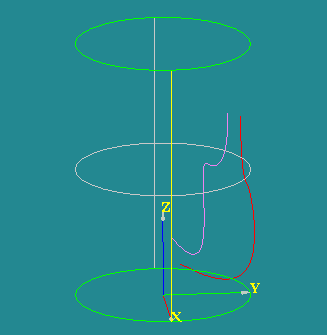 SALOME Geometry User's Guide: Projection on Cylinder